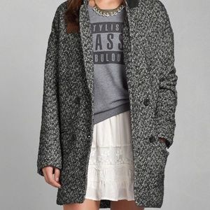 Herringbone Wool Coat